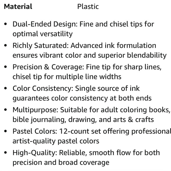 NEW Prismacolor Premier Dual-Ended Art Markers, Chisel /Fine Tips, Pastel Colors - Picture 7 of 7